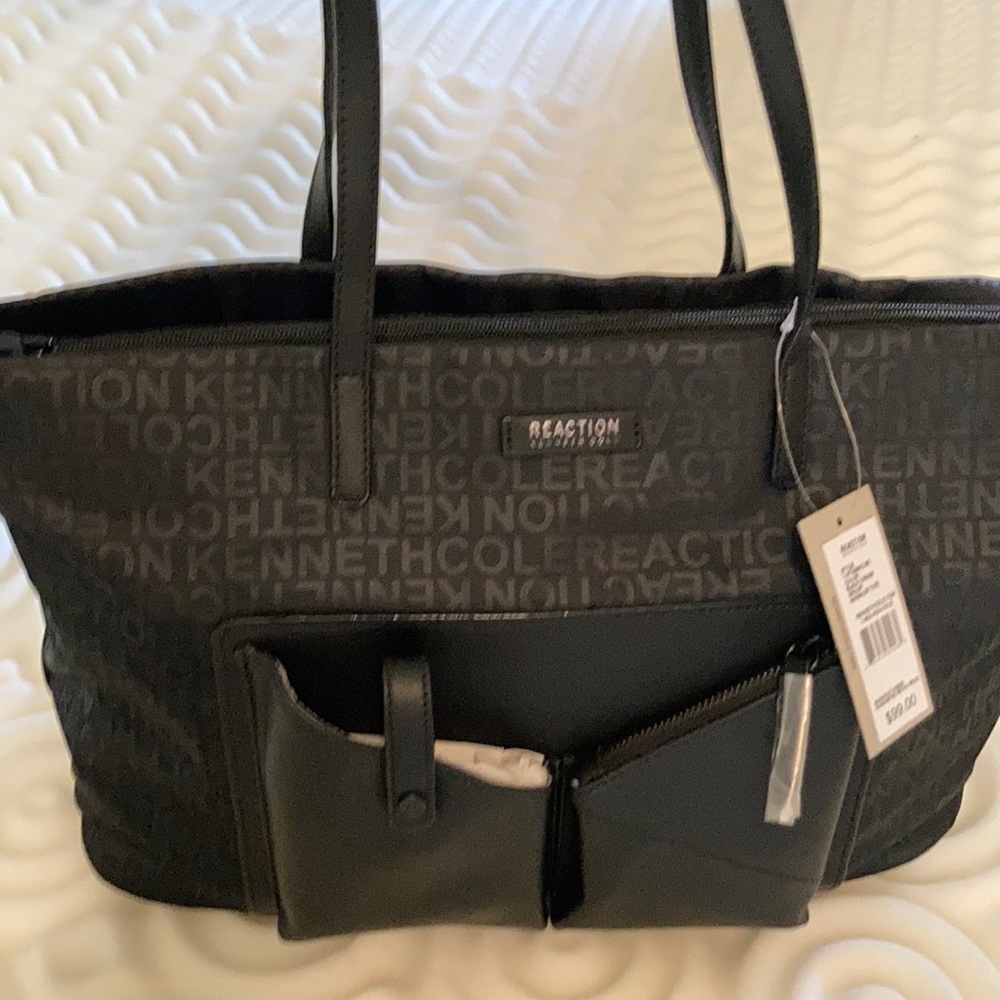 Black Reaction by Kenneth Cole tote